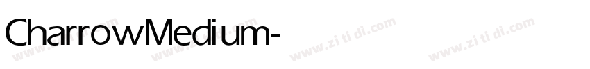 Charrow Medium字体转换